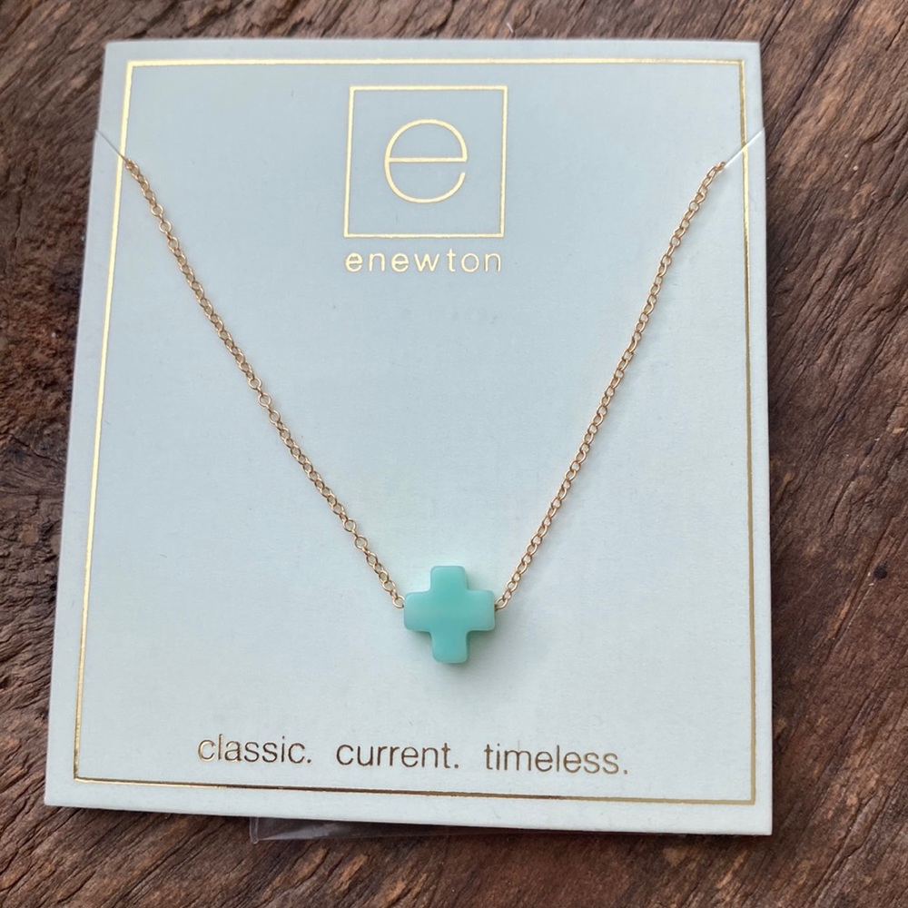 enewton Signature Cross Mint Necklace
